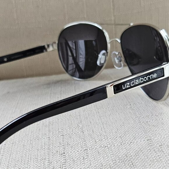 Liz Claiborne Sunglasses Silver Tone Metal Frame Unisex Eye Wear 61[]14 125 - Picture 6 of 12